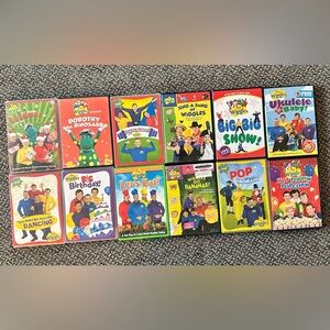 Set If 12 The Wiggles DVDs Original Wiggles Great Condition
